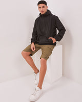 Men's Black Windbreaker Jacket