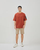 Men's Plain Red Cotton T-Shirt
