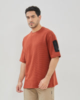 Men's Plain Red Cotton T-Shirt