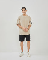 Men's Plain Cotton Brown T-Shirt