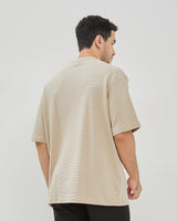 Men's Plain Cotton Brown T-Shirt