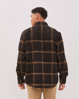 Men's Brown Flannel Jacket