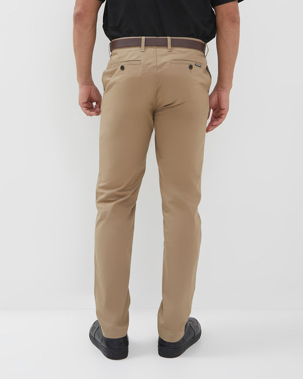 Men's Basic Khaki Chinos Long Pants