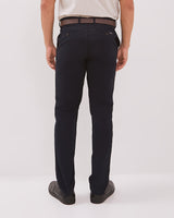 Men's Navy Blue Basic Chinos Long Pants