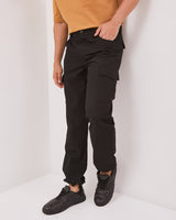 Men's Black Cargo Chinos Pants