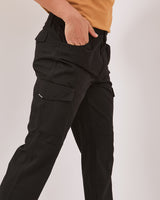 Men's Black Cargo Chinos Pants