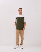 Men's Combination Green Short Sleeve T-Shirt