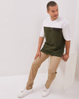 Men's Combination Green Short Sleeve T-Shirt