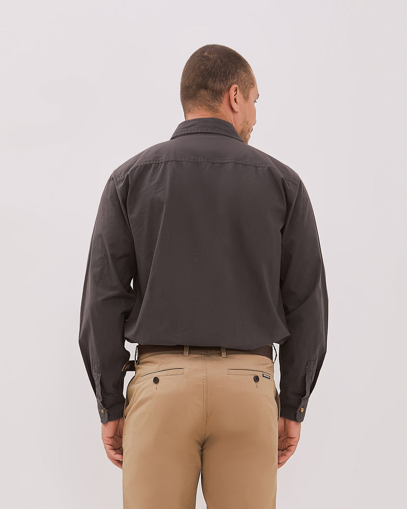Men's Long Sleeve Gray Shirt