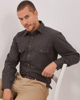 Men's Long Sleeve Gray Shirt