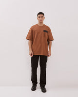 Brown Men's Short Sleeve T-Shirt