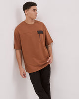 Brown Men's Short Sleeve T-Shirt