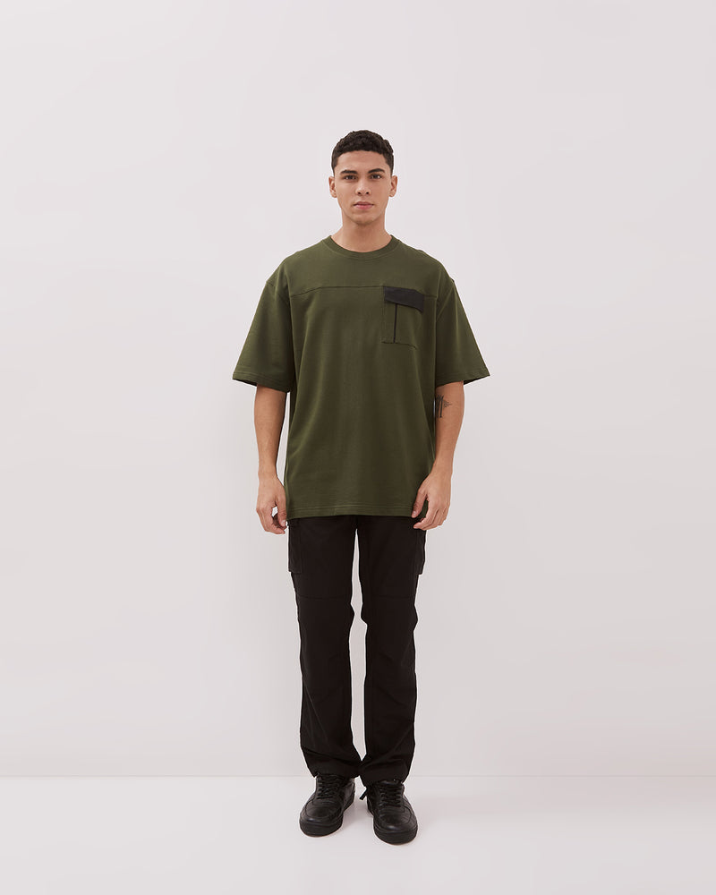Men's Olive Green Oversize T-Shirt