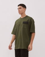 Men's Olive Green Oversize T-Shirt