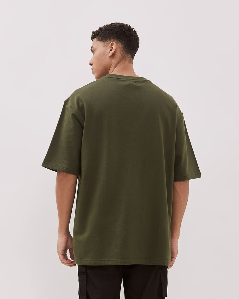 Men's Olive Green Oversize T-Shirt