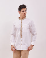 Men's White Long Sleeve Koko