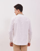 Men's White Long Sleeve Koko
