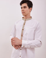 Men's White Long Sleeve Koko