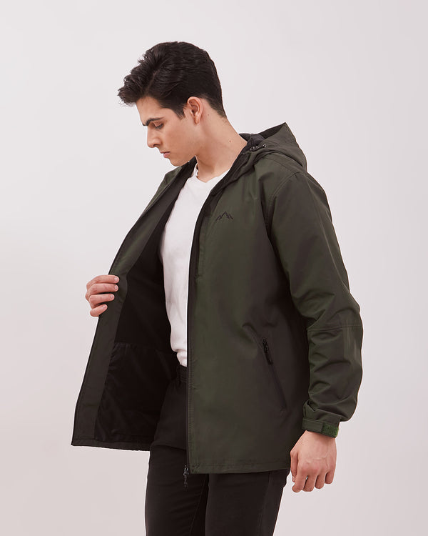 Men's Green Parka Jacket