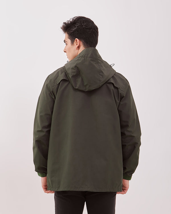 Men's Green Parka Jacket