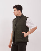 Men's Green Casual Vest