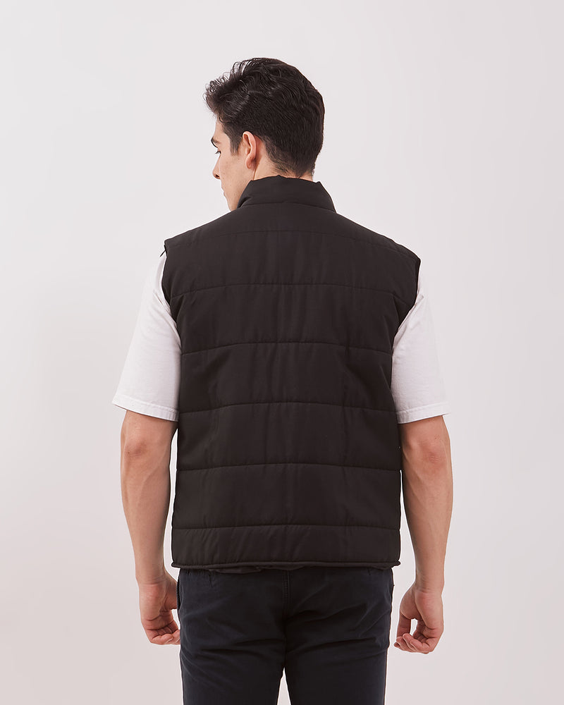 Men's Black Casual Vest