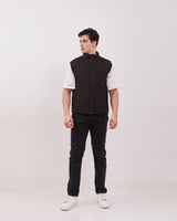 Men's Black Casual Vest