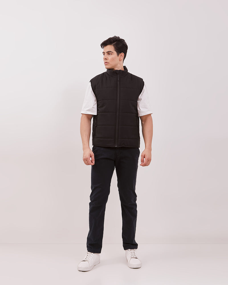 Men's Black Casual Vest