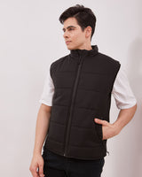 Men's Black Casual Vest