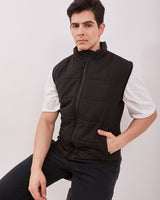 Men's Black Casual Vest