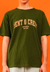 Olive Front Print Shirt