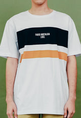 White Blocked Print T-Shirt