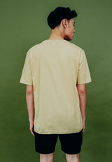 Beige Artwork Print T-Shirt