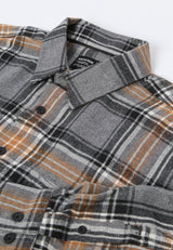 Grey Checks Flannel Shirt