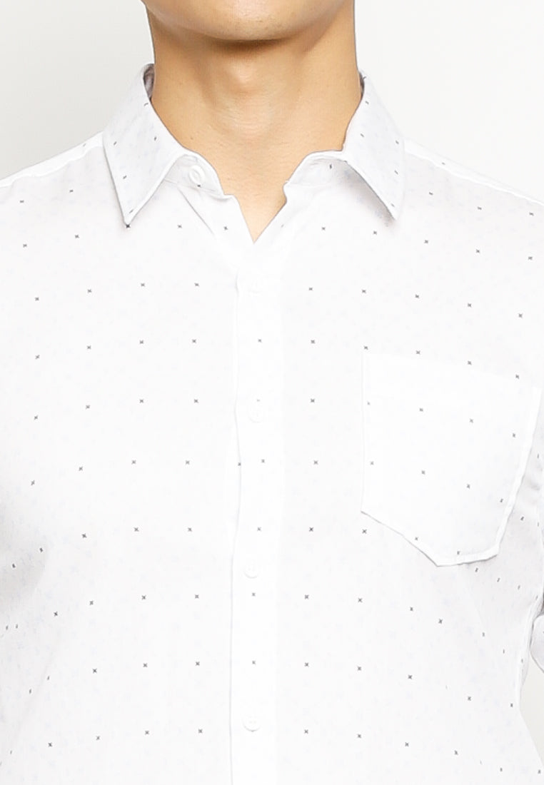 Printed Long Sleeves Slim Fit Shirt