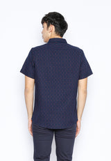Navy Textured Shirt