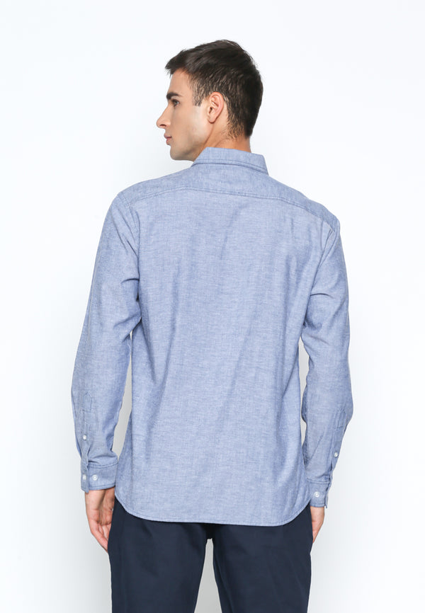 Light Blue Double Pocket Shirt