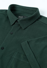 Dark Green Flowy Shirt