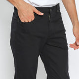 Black Men's Regular Fit Pants
