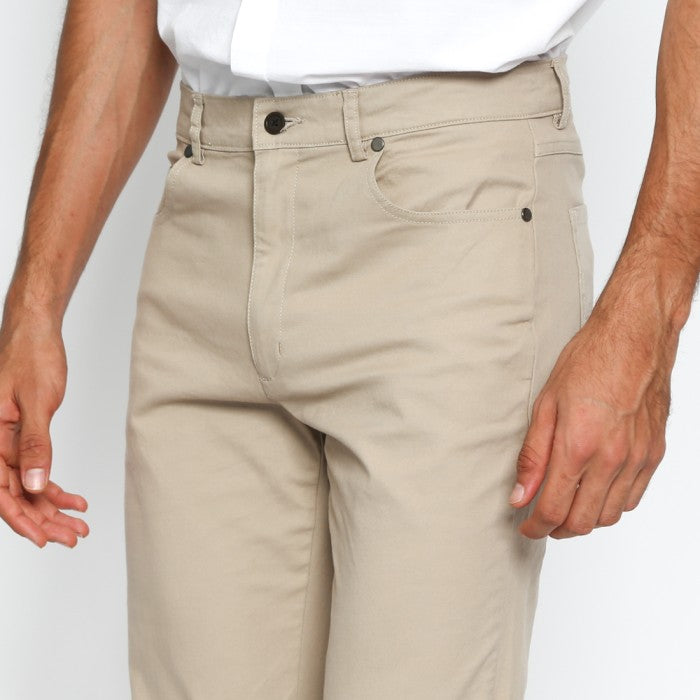 Beige Men's Regular Fit Pants